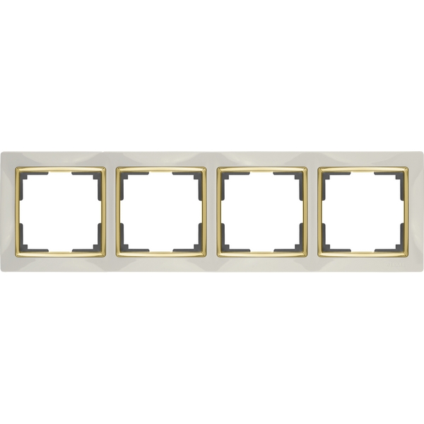 Рамка Werkel Слоновая Кость,Золото WL03-Frame-04-ivory-GD