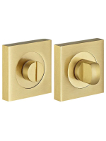 Завертка сантехническая Morelli Luxury LUX-WC-S2 OSA на квадратной розетке цвет матовое золото