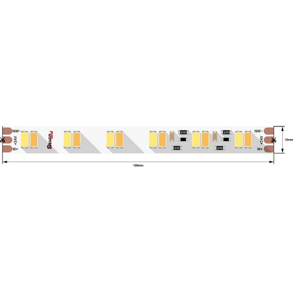 Светодиодная лента DesignLed LUX DSG7120-24-W+WW-33