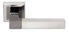 Ручка дверная межкомнатная Morelli MH-28 SN/BN-S никель/черный никель