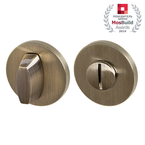 Завертка дверная сантехническая Armadillo Urban SLIM  WC-BOLT BK6 URS AB-7 Бронза