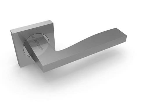 Ручка дверная межкомнатная Fuaro Rock KM SN/CP-3 матовый никель/хром