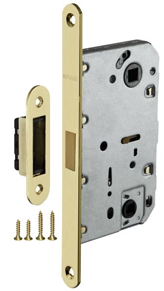 Замок дверной межкомнатный сантехнический Fuaro Magnet M96WC-50 SG матовое золото магнитный