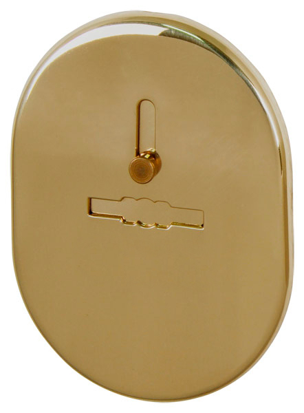 Декоративная накладка Fuaro ESC 476 GP латунь на сувальдный замок с шторкой