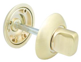 Завертка дверная сантехническая Morelli MH-WC SG/GP матовое золото/золото