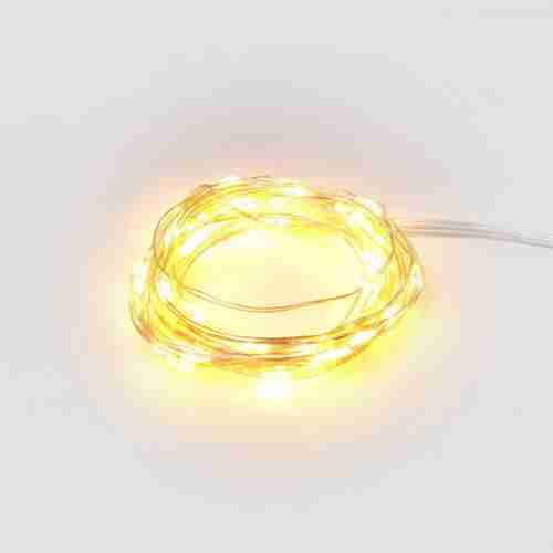 Светодиодная гирлянда Uniel Роса теплый белый ULD-S0500-050/SCB/2AA Warm White IP20 Dew UL-00005265