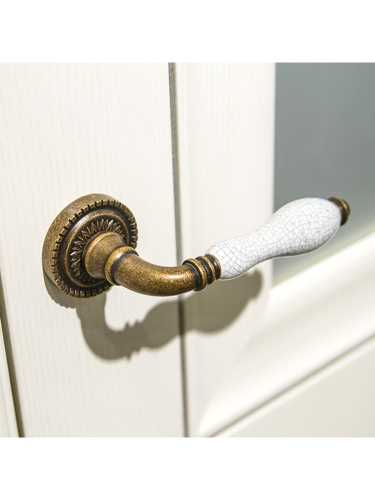 Ручка дверная Armadillo (Армадилло) межкомнатная R.CL55.Silvia (Silvia CL1) OB/CRP-213 античная бронза/кракелюр  Набор 8