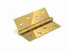 Петля дверная стальная универсальная  Fuaro 2BB 100x75x2,5 PB (латунь)