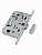 B06102.50.34.640 AGB (АГБ) Защелка врезная WC (мат. хром) MEDIANA POLARIS с отв. планкой (скин)