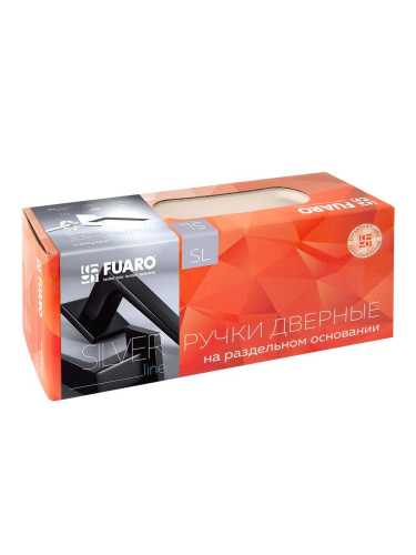 Ручка дверная Fuaro (Фуаро) межкомнатная K.SL52.PRIZMA (PRIZMA SL) GR-23 графит  Набор 8