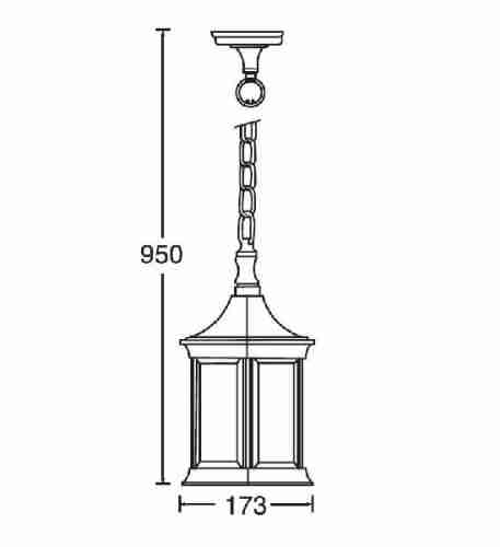 Уличный подвесной светильник Oasis Light 89805S 89805S Gb