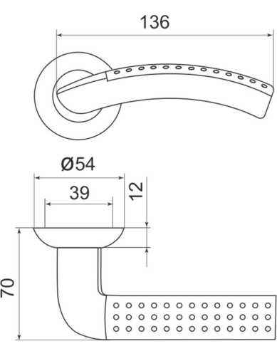 Комплект: Ручки Armadillo Libra LD26-1AB/GP-7 + Завертка BK6.R.LD54 AB/GP-7 бронза/золото