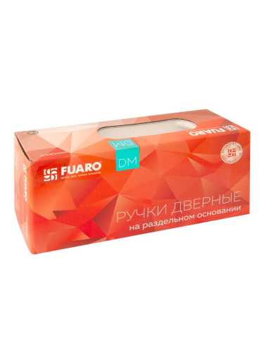 Ручка дверная Fuaro (Фуаро) межкомнатная K.DM51.Straight (Straight DM) WH-19 белый  Набор 6