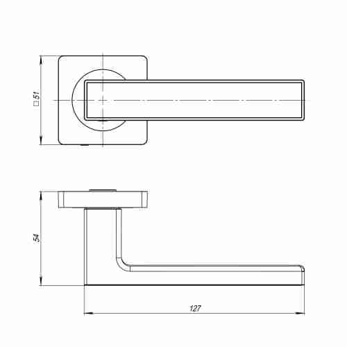 Ручка раздельная K.JK51.OPTIMA plus (OPTIMA plus JK) SSC/CP-16 сатинированный хром/хром