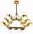 Подвесная люстра Lumina Deco Optimus LDP 6038-9 GD