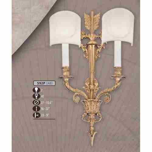 Бра Riperlamp 592P/2 AB CREAM SHADE