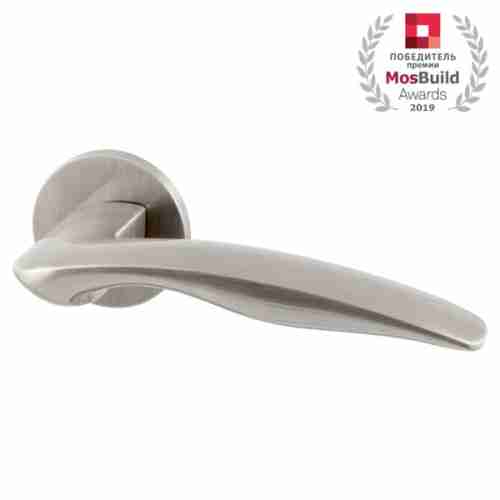 Комплект на 3 двери - Ручка дверная межкомнатная Armadillo WAVE URS SN-3 матовый никель