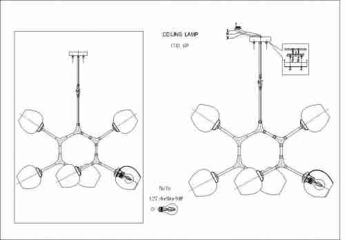 Подвесная люстра Favourite Bolos 1741-6P