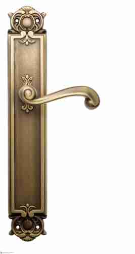 Дверная ручка Venezia "CARNEVALE" на планке PL97 матовая бронза