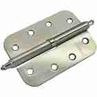 Петля разъёмная стальная скругленная с короной правая Morelli MS-C 100X70X2.5 SN R никель