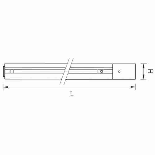Шинопровод встраиваемый однофазный Lightstar Barra 501025