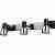 Спот N-Light 6261/3E14 chrome + pearl black