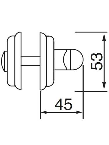 Завертка сантехническая Morelli Luxury LUX-WC WD CRO, цвет - хром