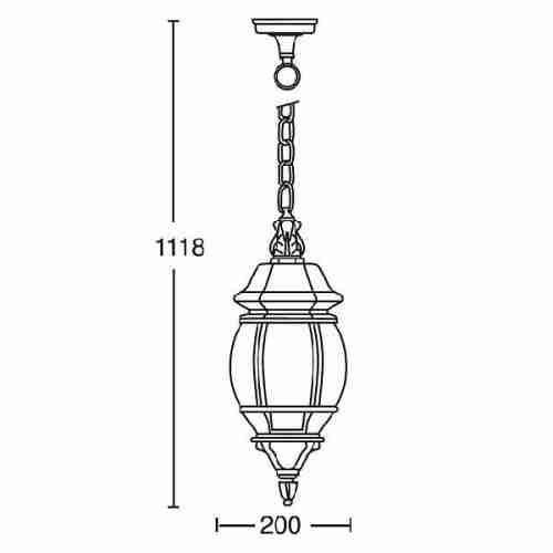 Уличный подвесной светильник Oasis Light 83405L 83405L W