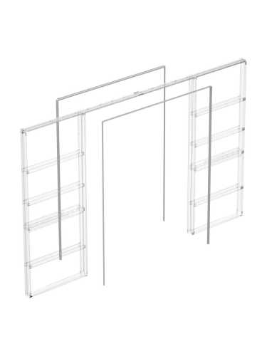 Комплект Armadillo (Армадилло) для обрамления пенала для двухстворчатой двери SLD.Comfort-PENAL frame 1800/2900 AL