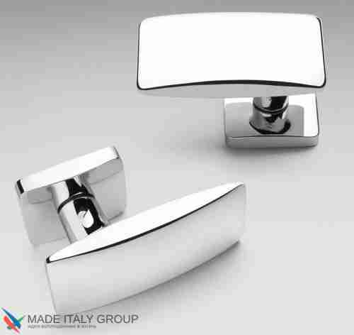 Дверная ручка на квадратном основании COLOMBO Bold PT15RSB-CR полированный хром