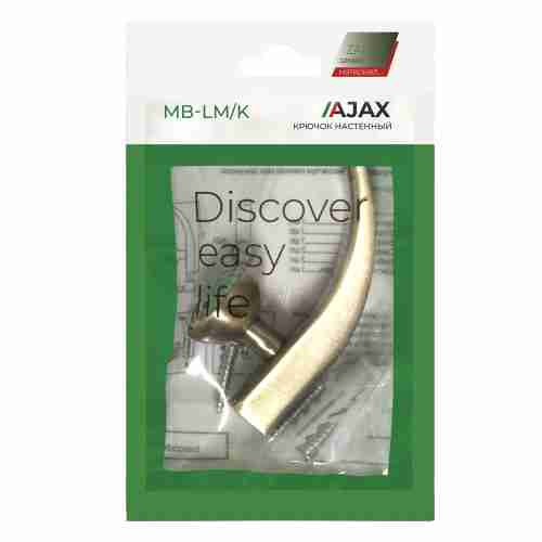Крючок Ajax (Аякс) настенный MB-LM/K-004 ABG зеленая бронза