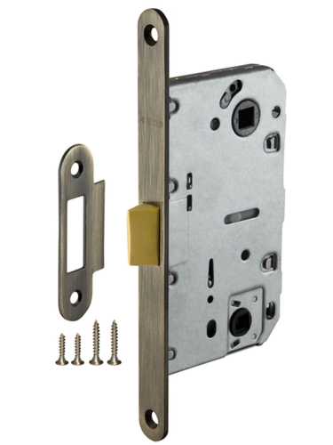 Комплект: Ручки Armadillo Columba LD80-1AB/GP-7+Завертка+Бесшумный замок Fuaro/бронза/золото