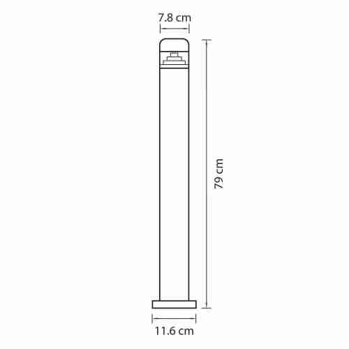 Уличный светодиодный светильник Lightstar Raggio 376707