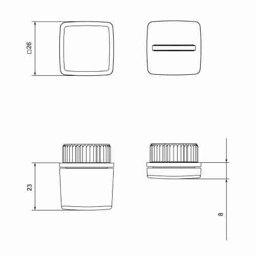 Завертка сантехническая Punto (Пунто) поворотная BK6.K.EL.Q27 SSG-39 сатин.золото
