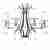 Подвесная люстра Lumina Deco Glamour LDP 66247-8 WT+CHR