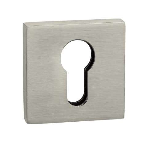 Накладка квадратная на цилиндр RENZ INET 03 MSN никель супер матовый