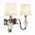 Бра iLamp Alesti W2424-2 Nickel Бра iLamp Alesti W2424-2 Nickel