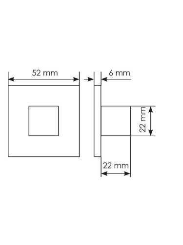 Комплект дверных ручек Morelli MH-51-S6 BL с заверткой MH-WC-S6 BL + магнитный замок M1895 BL, цвет черный