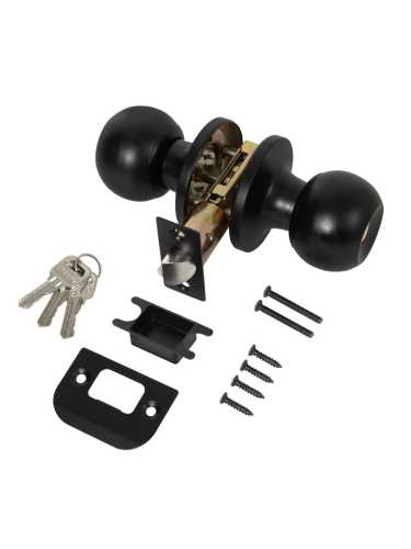 Ручка Punto (Пунто) защелка DK672/BL BL-ET (кл./фик.) черный