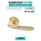 Ручка дверная межкомнатная Armadillo R.LD54.Pava GP/SG-5 золото/матовое золото TECH, квадрат 8х140