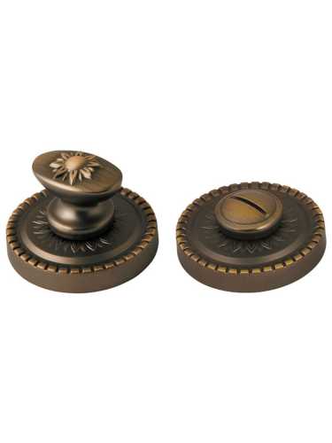 Комплект: Ручки Armadillo Matador CL4-BB-17 + Завертка BK6.R.CL55 BB-17 коричневая бронза