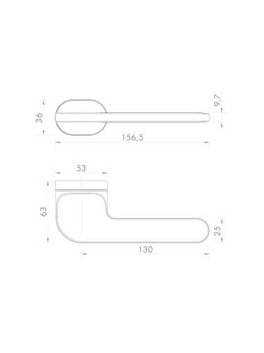 Ручка Armadillo (Армадилло) раздельная R.UCR36.DUNE MWSC-33 итальянский тисненый