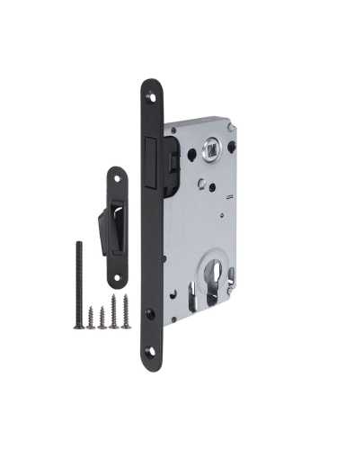 Замок врезной магнитный 5300-M-C под ЦМ BL черный