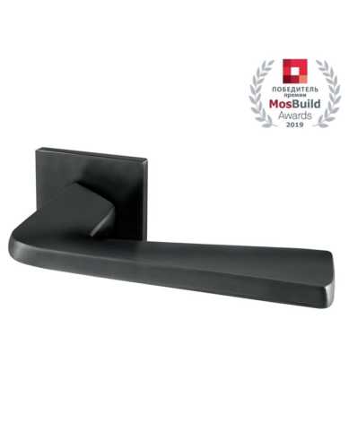 Комплект: Ручки Armadillo TORSO USS BL-26+Завертка+Бесшумный замок и Петли Fuaro/черный