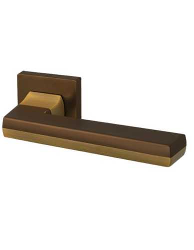 Комплект: Ручки Armadillo Urban Groove USQ5 BB/SBB/BB -17+Завертка+Бесшумн замок Fuaro/коричн бронза