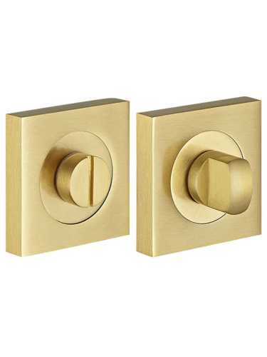 Завертка сантехническая Morelli Luxury LUX-WC-S2 OSA на квадратной розетке цвет матовое золото