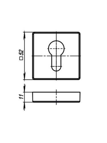 Накладка Armadillo (Армадилло) под цилиндр ET.K.USQ52 (ET USQ) FSG флорентийское золото