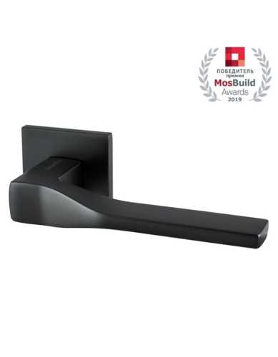 Комплект: Ручки Armadillo GRAND USS BL-26+Завертка+Бесшумный замок и Петли Fuaro/черный