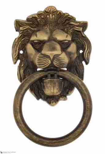 Дверная стучалка Venezia "LEONE" 190x110 лакированная бронза