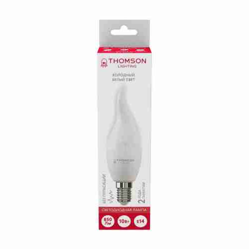 Лампа светодиодная Thomson E14 10W 6500K свеча на ветру матовая TH-B2313